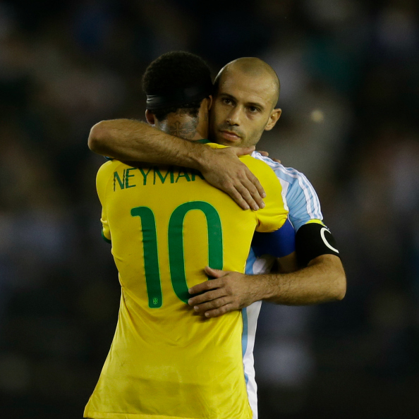 Neymar and Mascherano