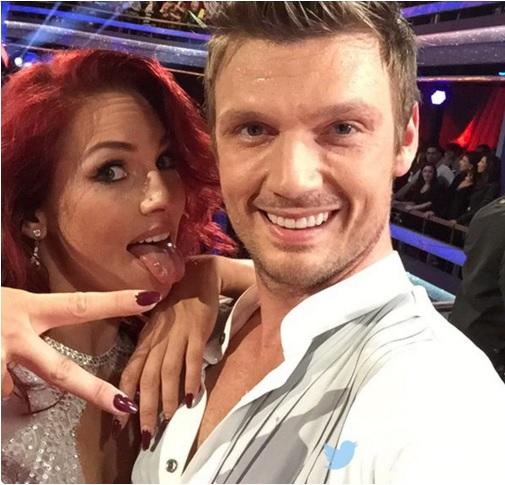 Nick Carter and his pro partner Sharna Burgess