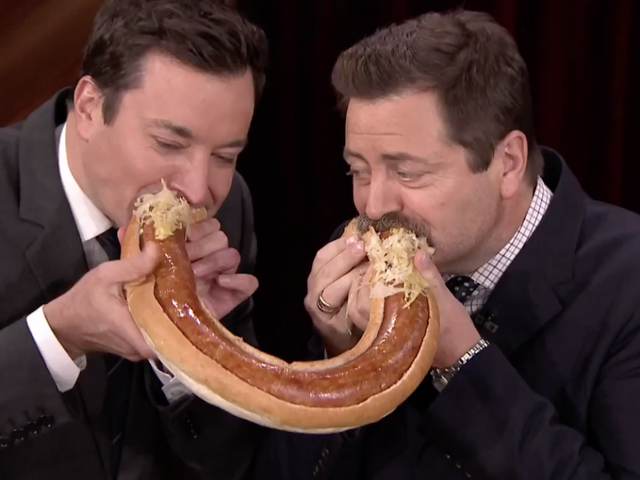 Nick Offerman Shares His Top Fatty Meat Dishes With Jimmy Fallon: Watch!