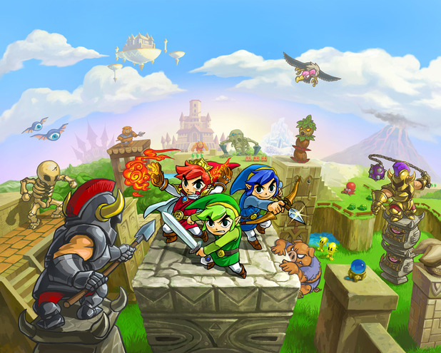 Zelda Tri Force Heroes artwork