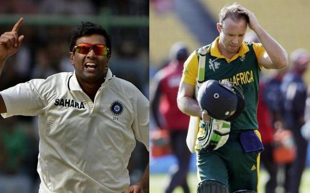 A file image of Ravichandran Ashwin and A B de Villiers