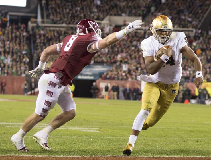 Notre Dame and quarterback De Shone Kizer continue their pursuit of CFP berth against Pittsburgh on Saturday.                    Getty Images