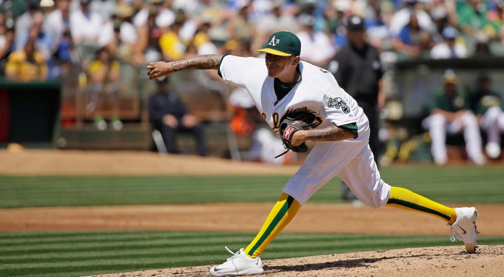 Athletics Deal Pitcher Jesse Chavez to Jays for Liam Hendriks