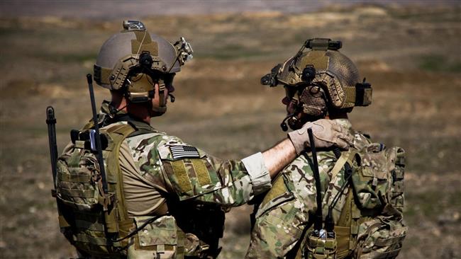 Two US Special Operations Forces soldiers in Afghanistan in 2013