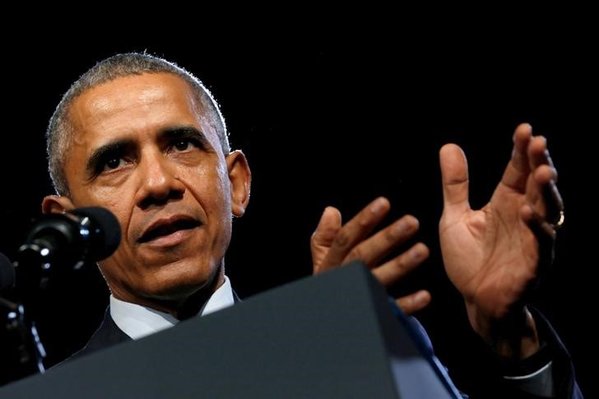 U.S. President Barack Obama delivers remarks at an International Association of Chiefs of Police conference and expo in Chicago