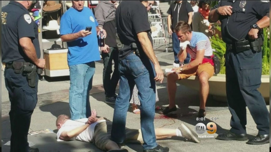 Tourist Stabbed in Neck in Confrontation at Hollywood and Highland: Witnesses