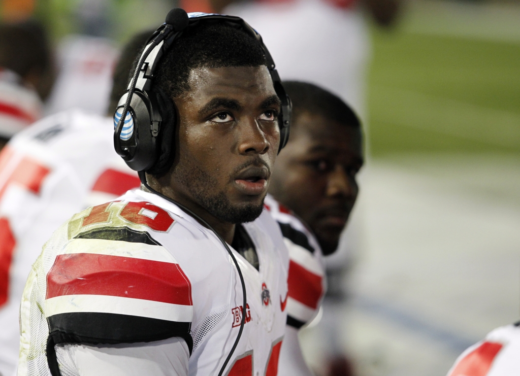 FILE- OCTOBER 31 2015 It was reported that Ohio State quarterback J.T. Barrett has been suspended one game after being arrested on charges of operating a vehicle while intoxicated near campus October 31 2015. STATE COLLEGE PA- OCTOBER 25 J.T. Bar