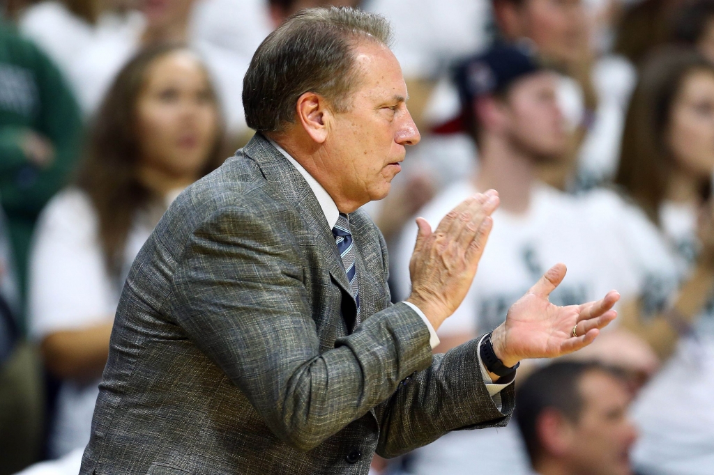 One more game until win 500 for coach Izzo.- Mike Carter-USA TODAY Sports