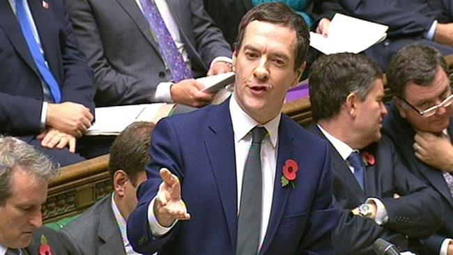 Osborne speaking in the Main Chamber House of Commons