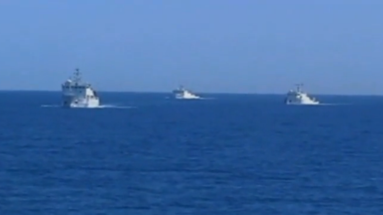 S Ships in the South China Sea. Enlarge Caption