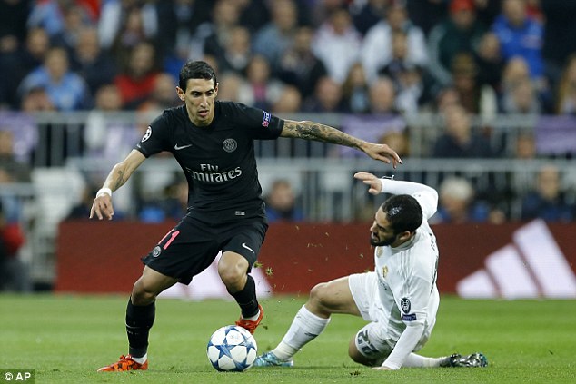 Paris Saint Germain star Angel di Maria believes he was sold by Real Madrid to help'cover the costs