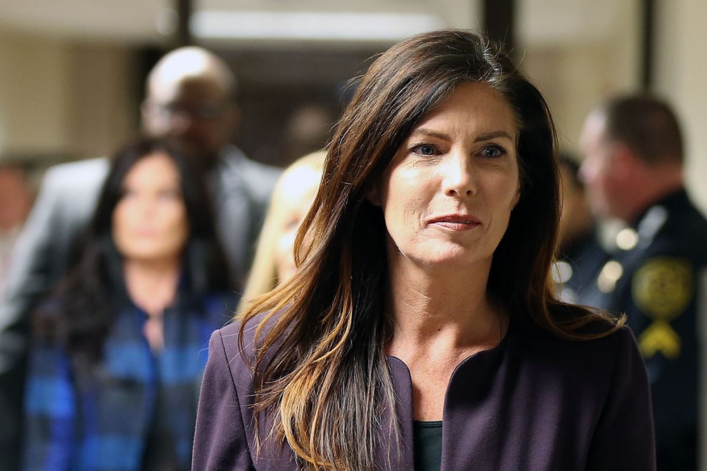 KANE11 Pennsylvania Attorney General Kathleen Kane leaves the courtroom at the Montgomery County Courthouse in Norristown Pa. Tuesday