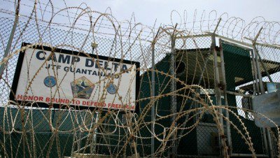 An outside view of Guantanamo Bay prison