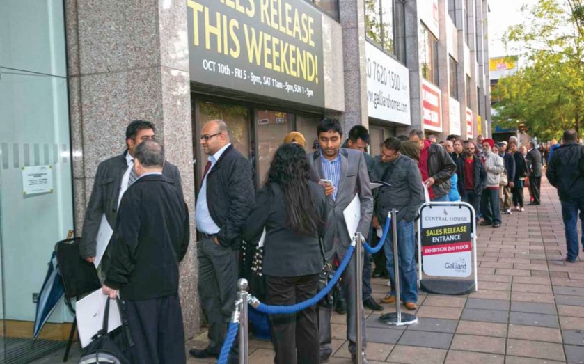 People started queuing on Monday