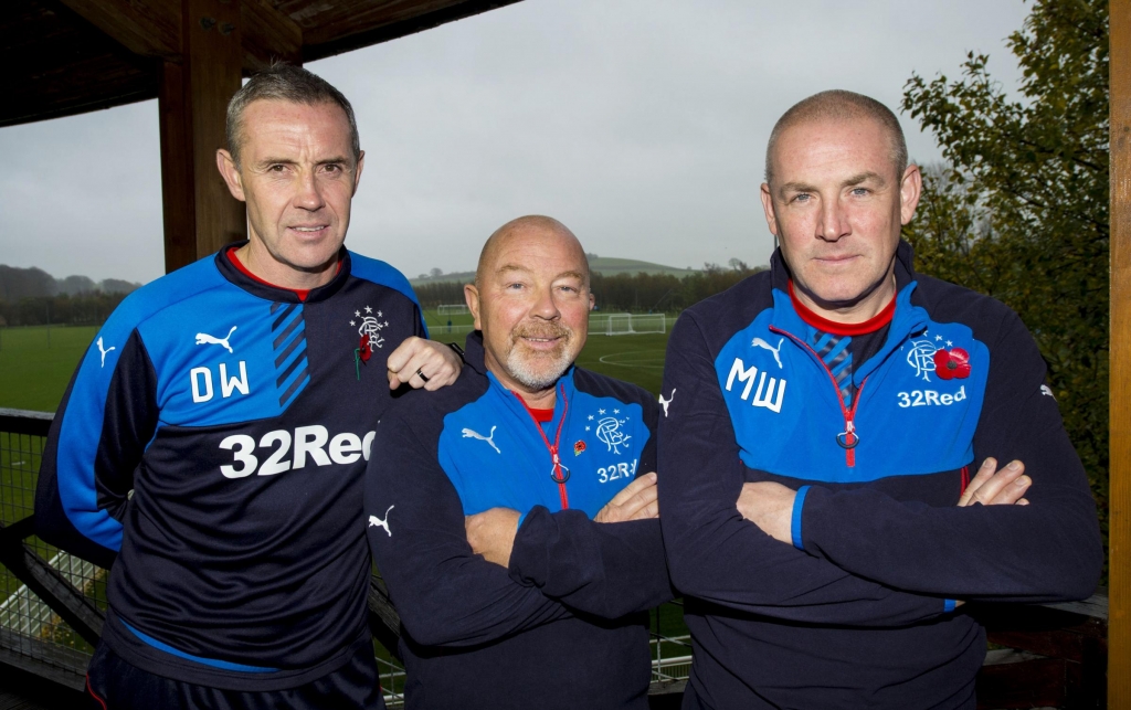 GANG OF THREE Frank Mc Parland is delighted to be back working with Davie Weir and Mark Warburton after building a strong relationship at Brentford