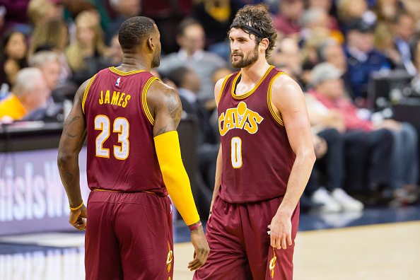 Lebron James and Kevin Love