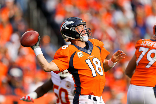 Peyton Manning will sit down in favor of Brock Osweiler