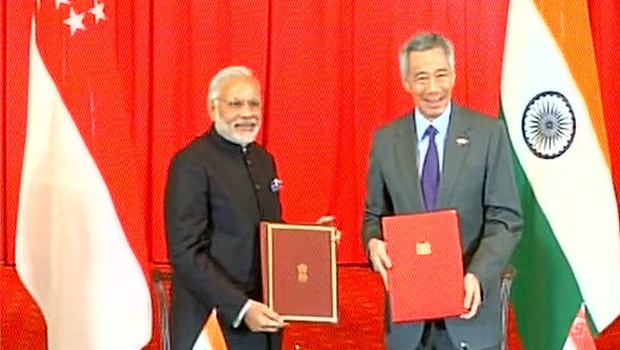 India and Singapore sign 10 MoUs | ANI