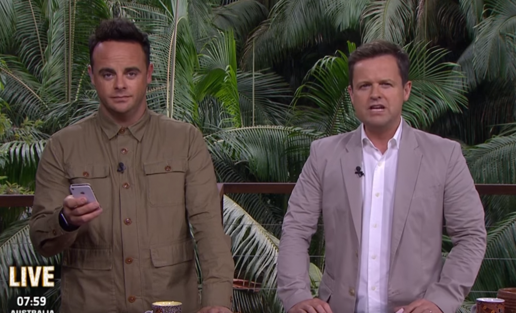 I'm A Celeb Ant and Dec's sound was still on as they ranted live about show glitch