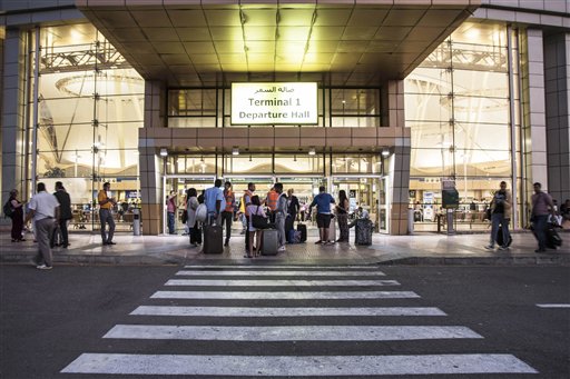 Tourists arrive to the departure hall of the Sharm el Sheikh airport south Sinai Egypt Saturday Nov. 7 2015. Egypt's Foreign Minister Sameh Shoukry complained on Saturday that Western governments had not sufficiently helped Egypt in its war on