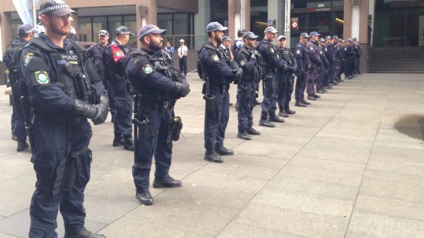 Police in Martin Place