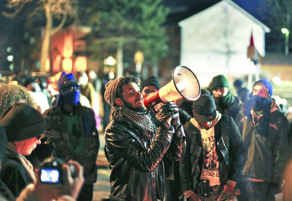 A demonstrator speaks about his encounter with accused assailants in Minneapolis