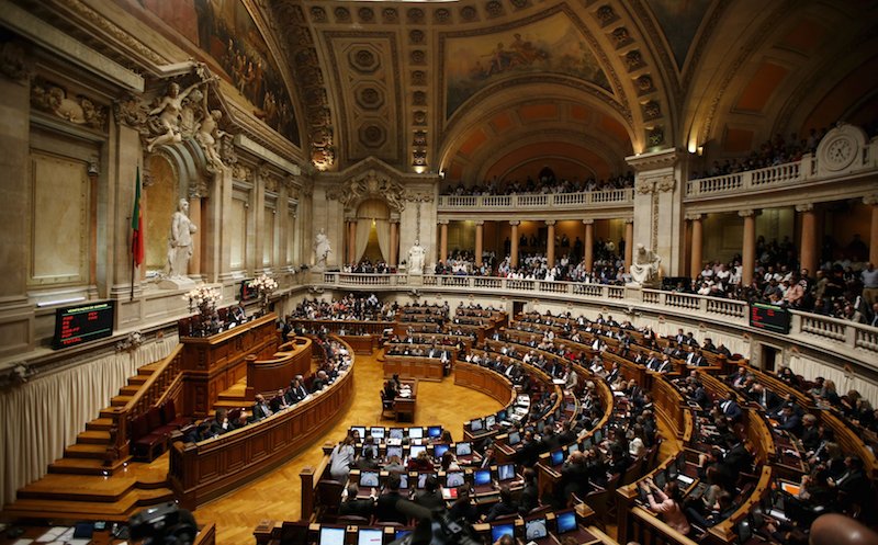 The Portuguese Parliament is seen in this general view taken during a debate on government programmes in Lisbon Portugal yesterday. Prime Minister Pedro Passos Coelho's government is the shortest-lived since Portugal returned to democracy in 1974. – R