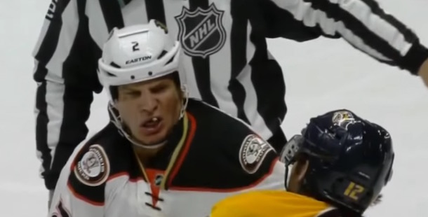 Kevin Bieksa Loses Tooth