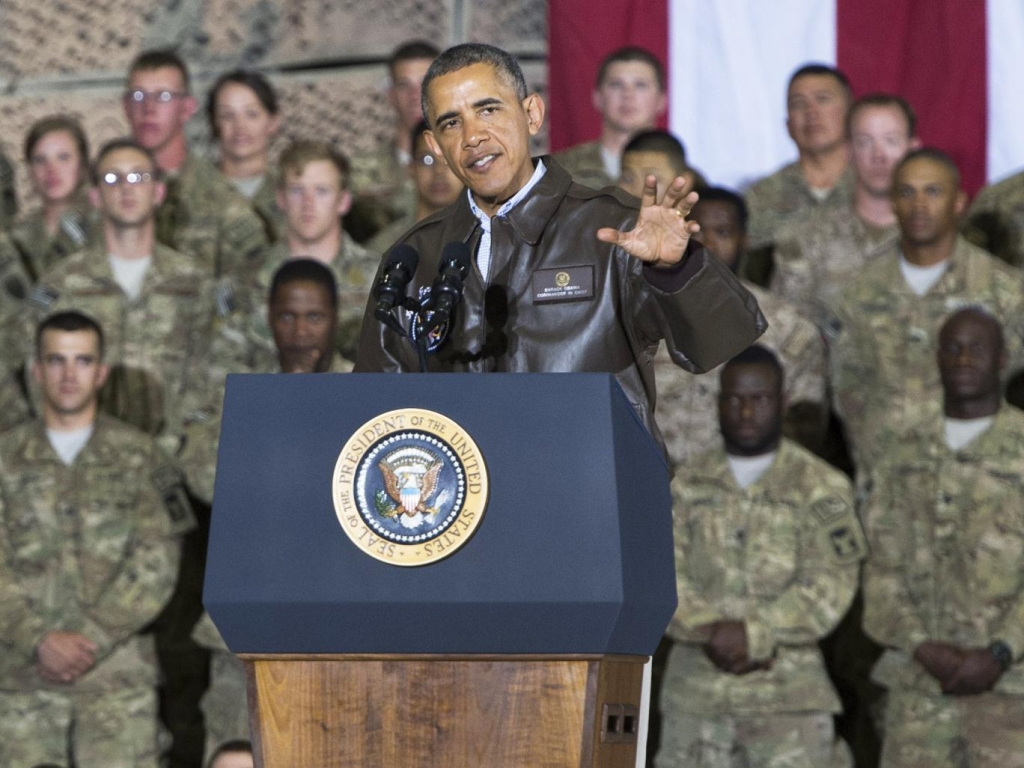 President Obama during a surprise visit to US in Afghanistan last year Getty Images