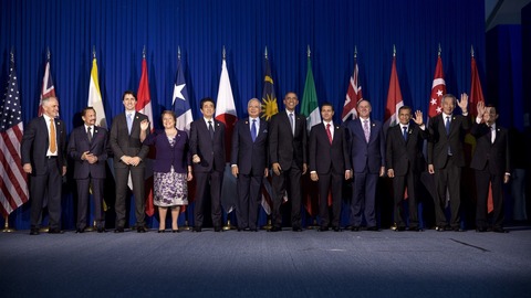 President Barack Obama joins TPP leaders for