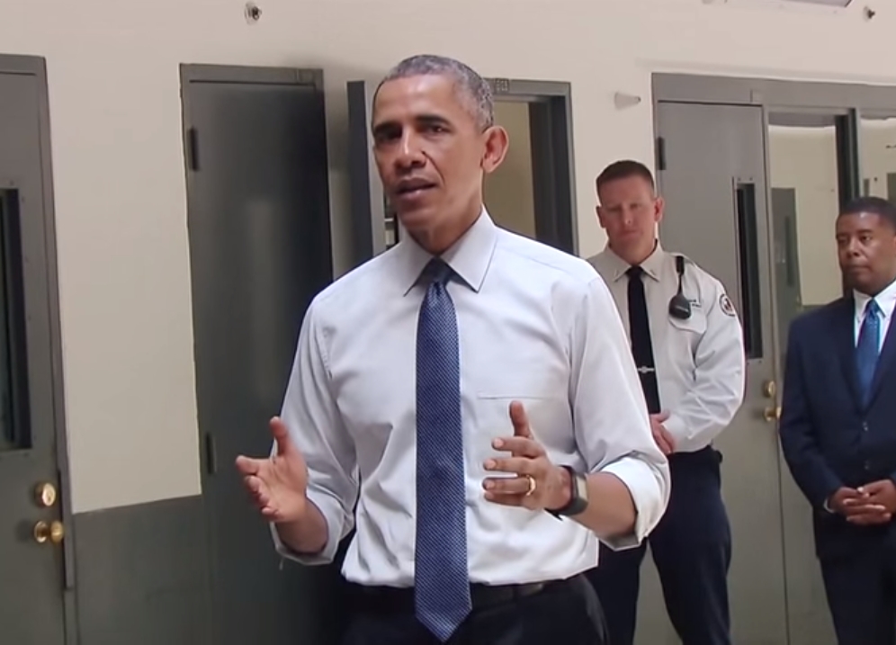 President Obama visiting the El Reno Federal Correctional Institution in July 2015. Image White House