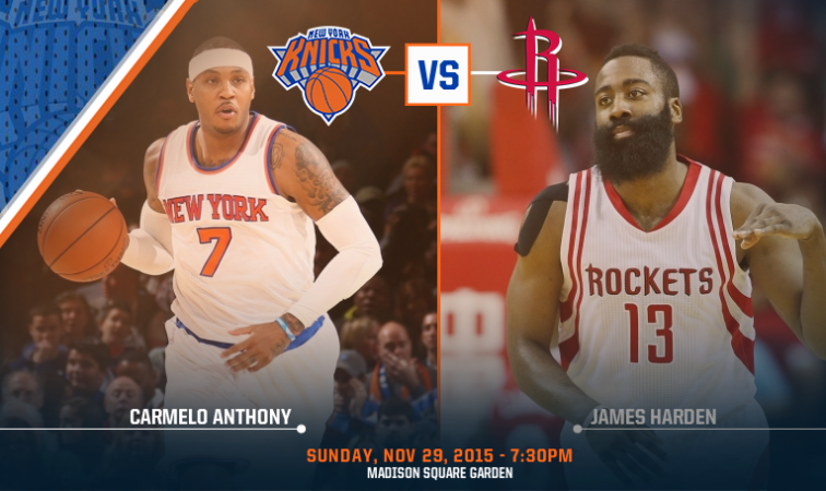 Preview Knicks Look to Slow Harden Get Back on Track Against Rockets at MSG