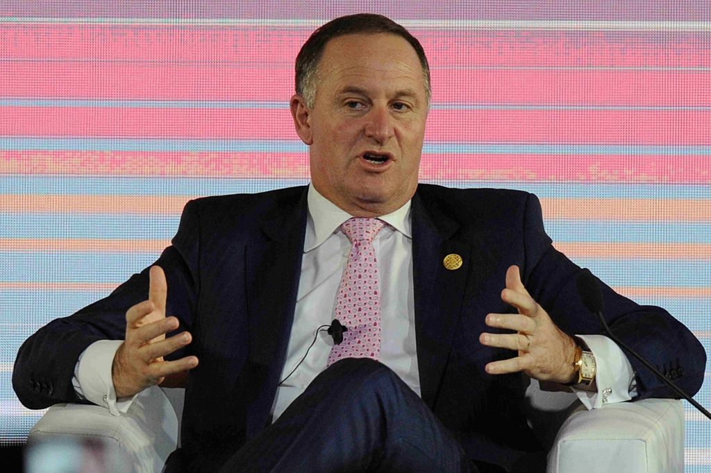 Prime Minister John Key speaks at the Asia Pacific Economic Cooperation