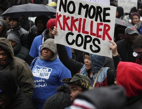 Protesters in Chicago