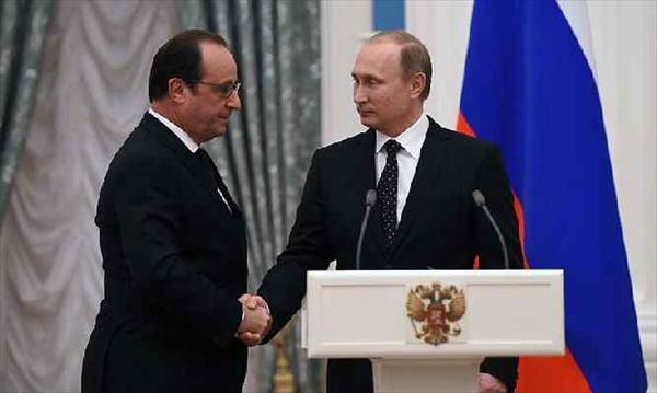 Putin Hollande agree to coordinate on IS fight but divisions remain