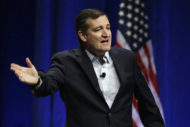 Republican presidential candidate Sen. Ted Cruz addresses the Sunshine Summit in Orlando Fla. Friday Nov. 13 2015