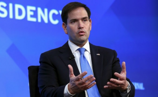 Republican presidential candidate Marco Rubio in Washington D.C on Nov. 16