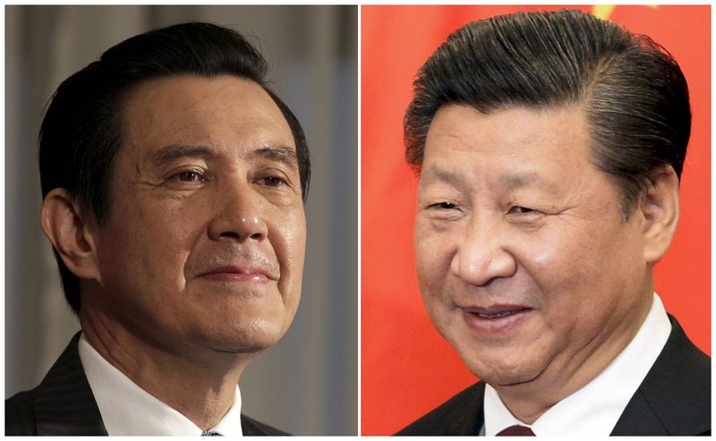 ReutersTaiwan President Ma Ying-jeou and Chinese President Xi Jinping