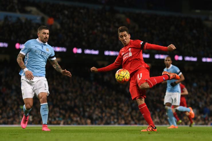 Roberto Firmino scored in the 32nd minute put Liverpool up 3-0.                    Getty