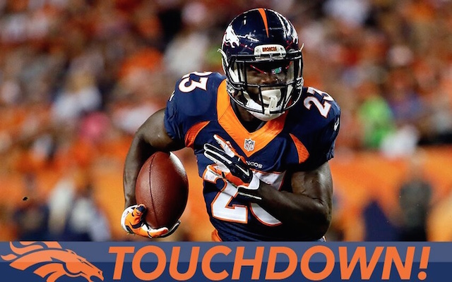 Ronnie Hillman found himself in the end zone early