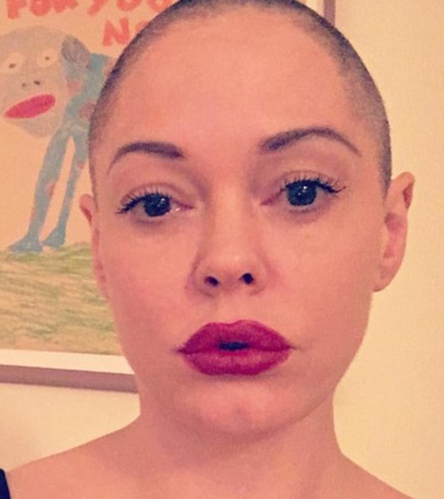 Rose McGowan Shaves Her Head After Going on Facebook Rant Against Caitlyn Jenner