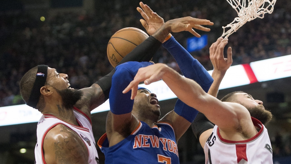 Anthony scores 25 to lift Knicks over Raptors