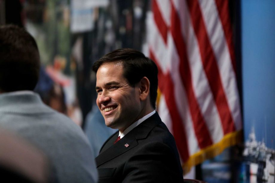 Republican presidential candidate Sen. Marco Rubio R-Fla. during a campaign event at Saint Anselm College in Manchester N.H. Wednesday Nov. 4 2015