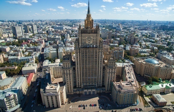 Russian Foreign Ministry building in Moscow