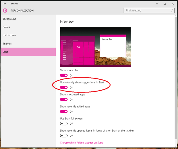 Get Rid of Ads in Your Windows 10 Start Menu