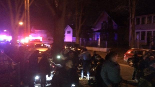 Scene of shooting of several protesters near Minneapolis police station