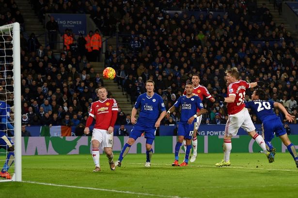 Schweinsteiger scores United's leveller against Leicester