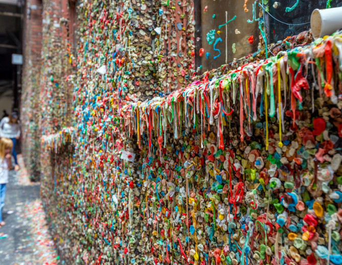 Image Seattle Gum Wall  Shutterstock