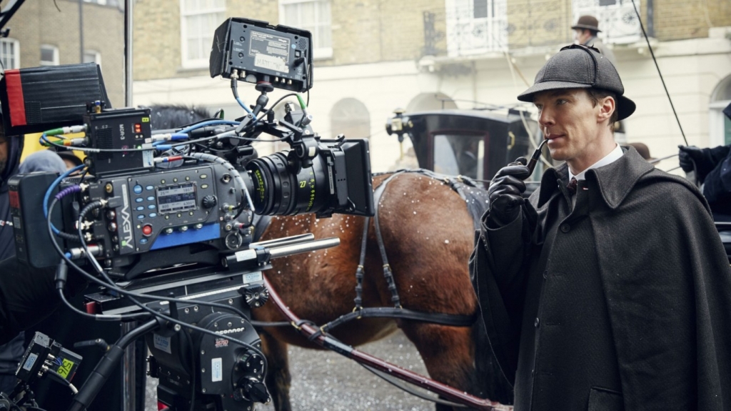 See behind the scenes on the Sherlock Victorian special The Abominable Bride