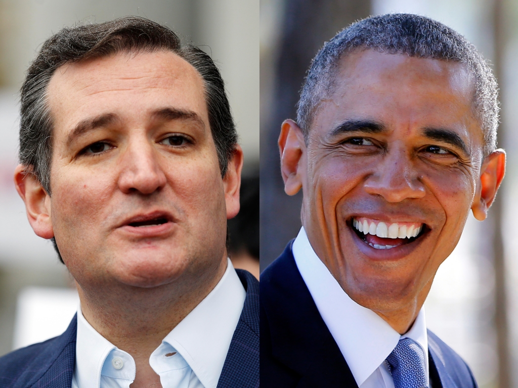 Sen. Ted Cruz and President Obama